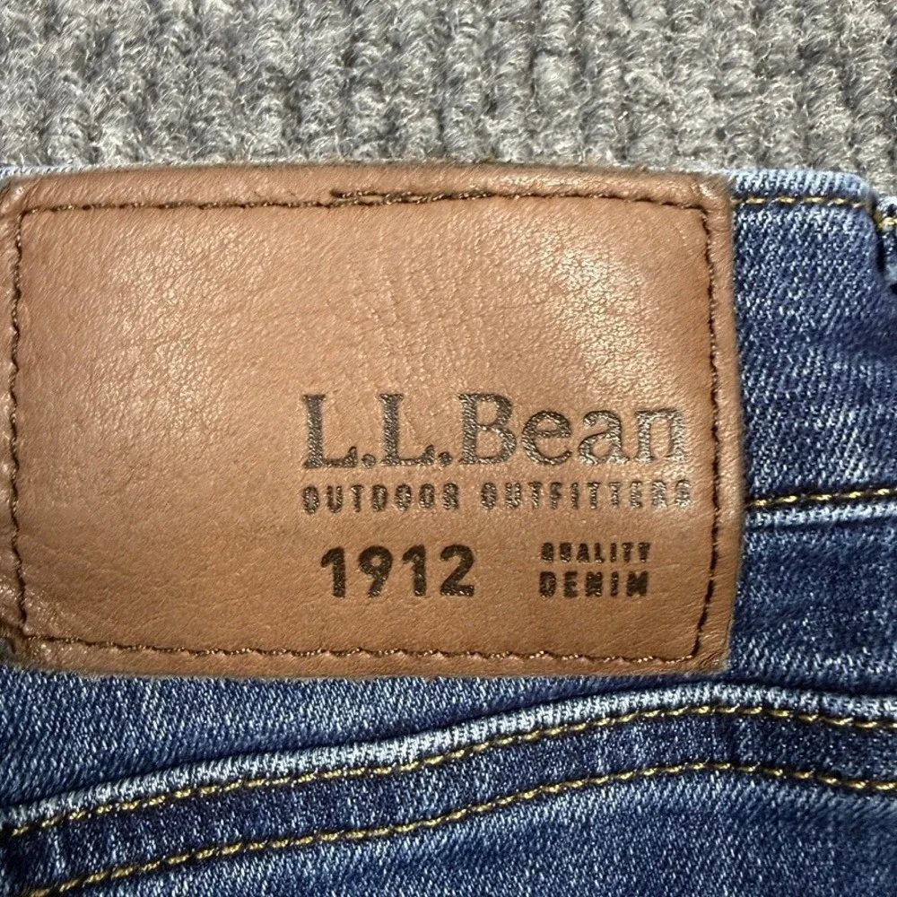 LL Bean BeanFlex Classic Fit Jeans Mens 42x30 Blue Stretch Denim 511182
